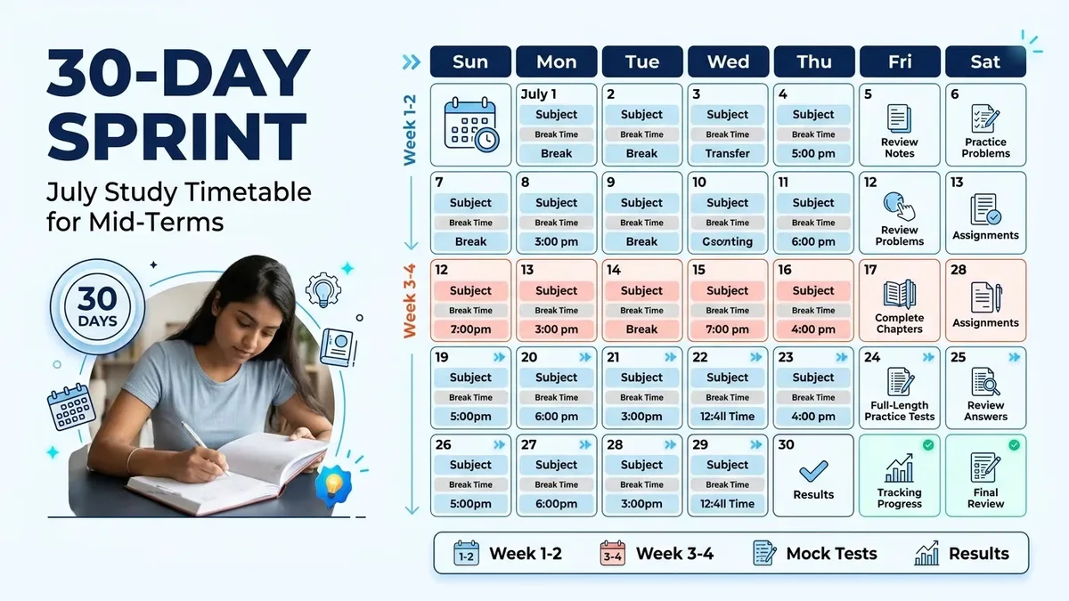 The 30-Day July Sprint: Cram 3 Months of Syllabus Before August Exams