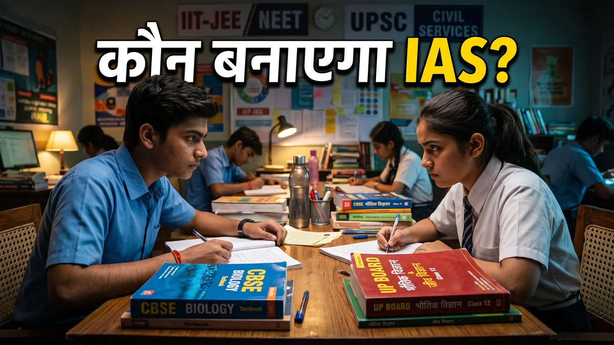 CBSE बनाम UP बोर्ड 2027 — प्रतियोगी परीक्षाओं के लिए कौन सा बेहतर