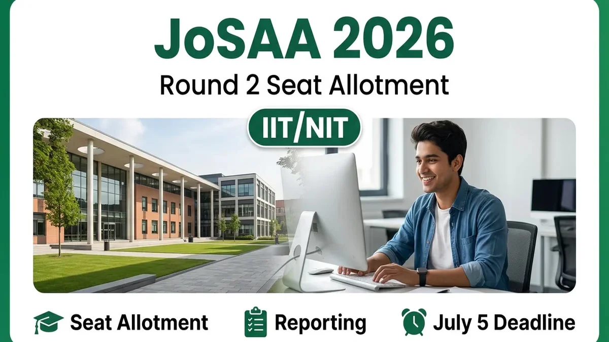 JoSAA Counselling 2026 Round 2: What Every School Student Should Learn Early