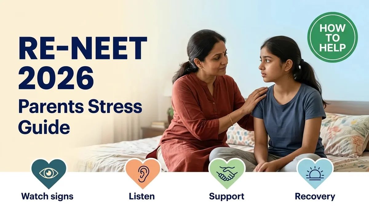 Re-NEET 2026: A Parent's Guide to Managing Your Child's Stress & Anxiety