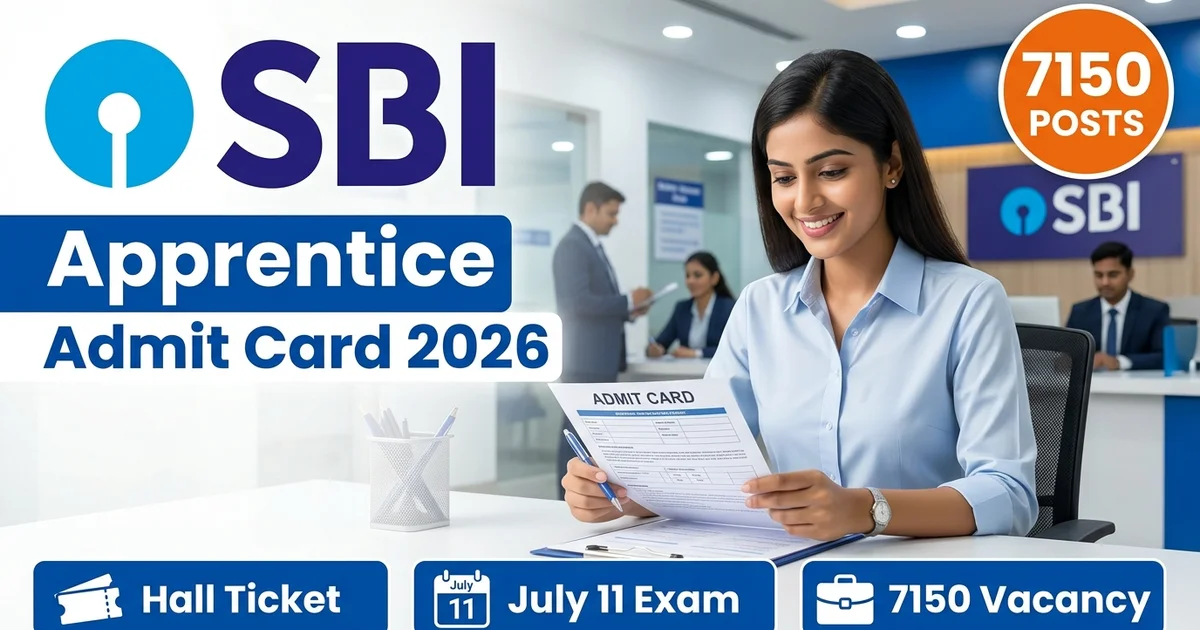 SBI Apprentice Admit Card 2026 download guide for exam hall ticket